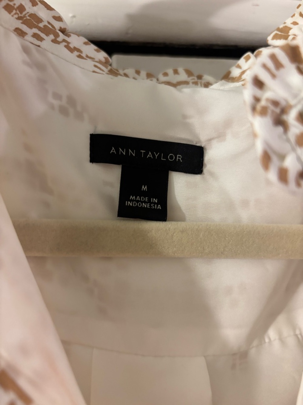 Ann Taylor Plaid Sleeveless Shirtdress In Cafe Au Lait size medium - Picture 4 of 7